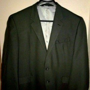 Men's Croft & Barrow Suit Jacket Sport Coat Blazer Sz 48R Gray 2 Button Vented